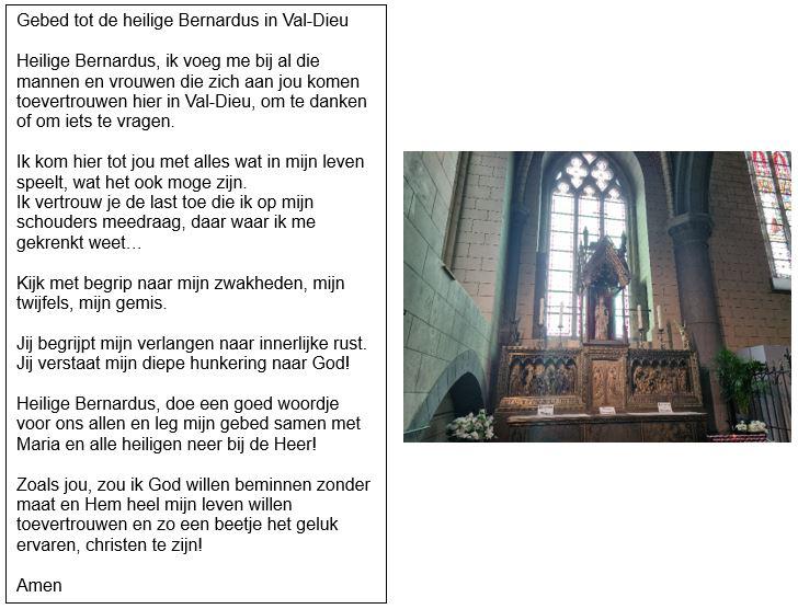 Gebed van de Heilige Bernardus Val-Dieu © Krista De Vos