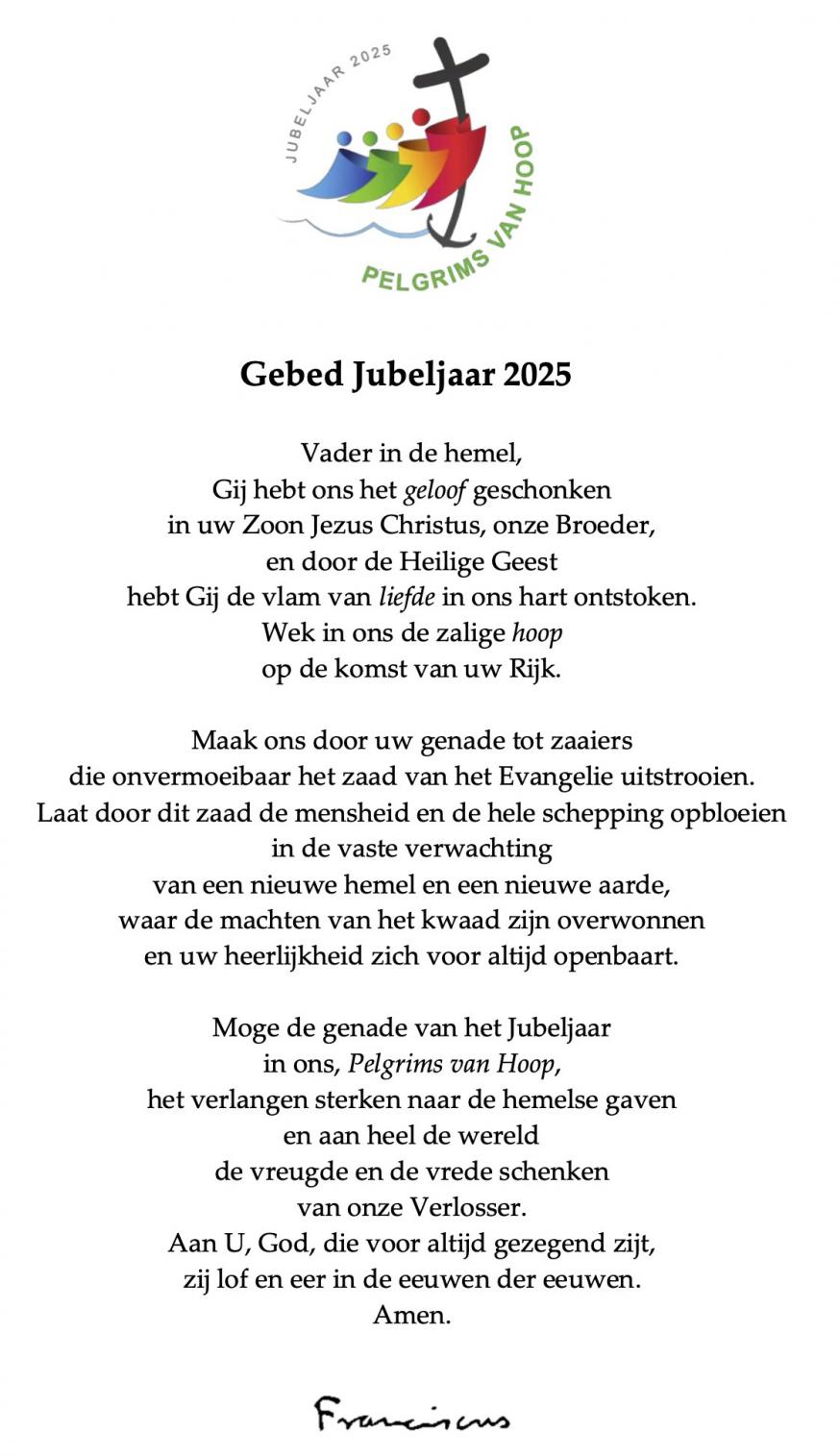 Gebed Jubeljaar 2025 