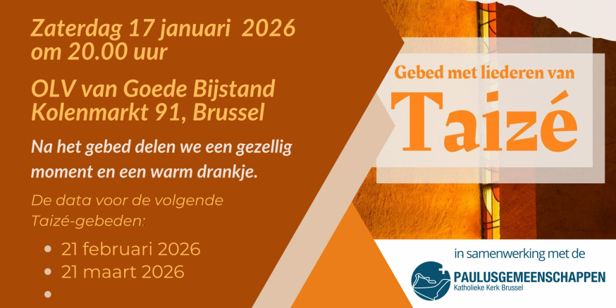 Gebed met liederen van Taizé Januari © Mariette Dhondt