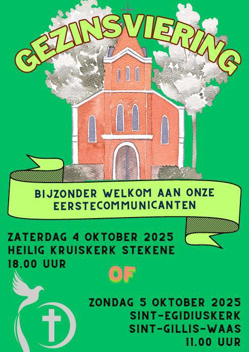 Gezinsvieringen 4 en 5 oktober 