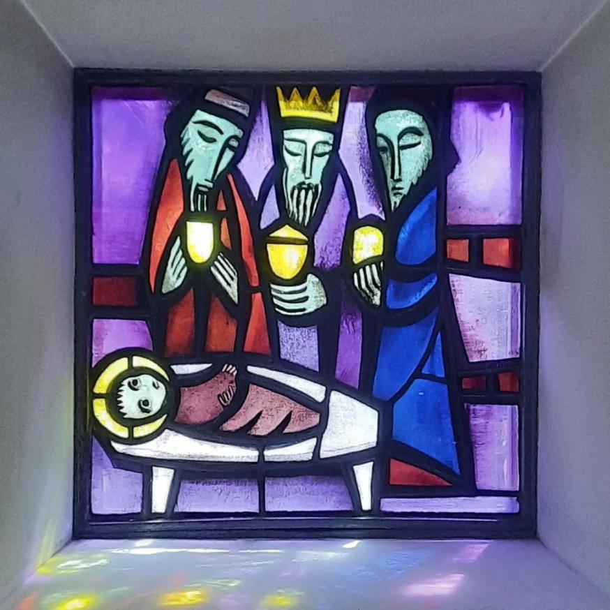 Glasraam Taizé 