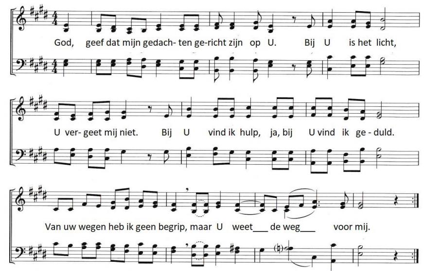 God geef dat mijn gedachten © Taizé