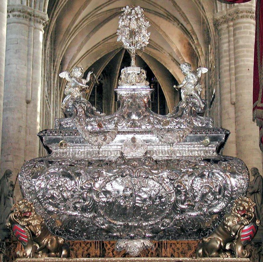 Reliekschrijn Sint-Gummarus, Wierick Somers, 1681-82 met Zilveren boom, Johannes Fallais, 1665-66 © Jan Verheyen