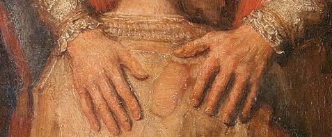 Detail van 'De terugkeer van de verloren zoon' van Rembrandt van Rijn. © Wikipedia