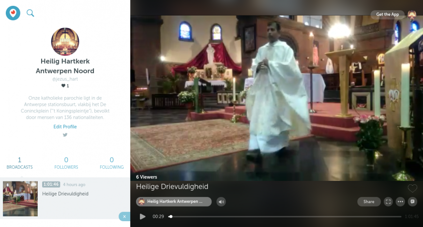 Videokanaal op Periscope (Twitter) Videokanaal op Periscope (Twitter)