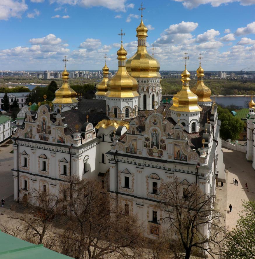 De Hemelvaartkerk van het Lavrovklooster in Kiev © Wikipedia