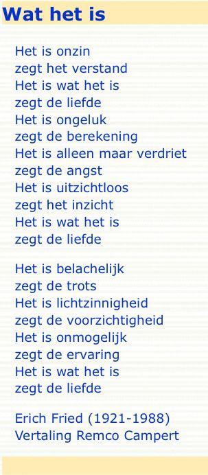 Het is wat het is ... 