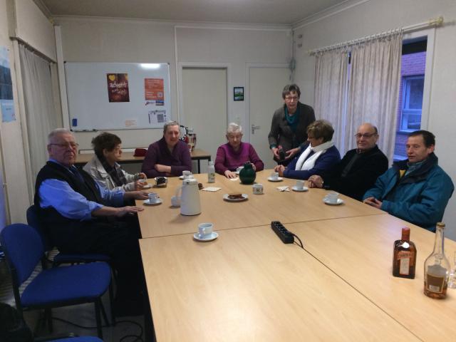 Koffietafel na de eerste viering van het nieuwe jaar © Greet De Baes