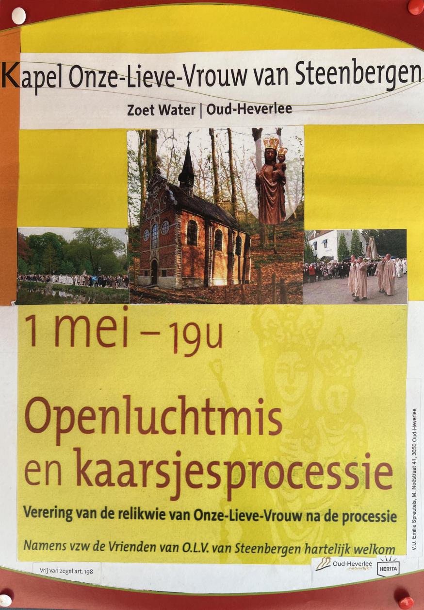Openluchtmis en kaarsjesprocessie Kapel van Steenbergen 