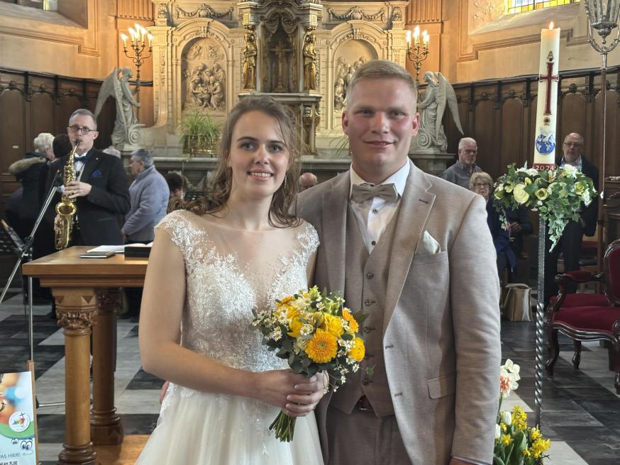 Laura Claeys en Michiel Patyn - zaterdag 5 april 2025 in de kerk van Sleidinge 