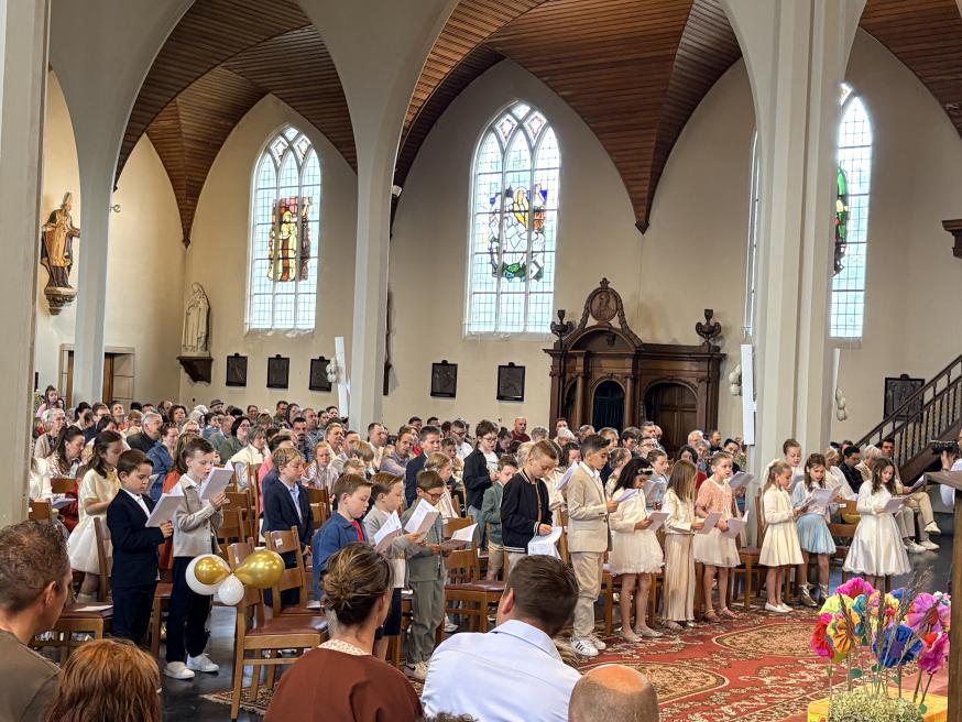 De eerste communie voor de kinderen van Dessel en Witgoor © Christa Damen