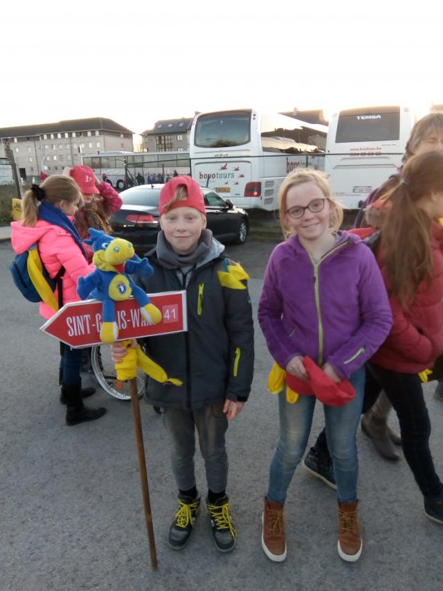 Elise en Jens, onze verslaggevers © Kerk Stekene en Sint-Gillis-Waas