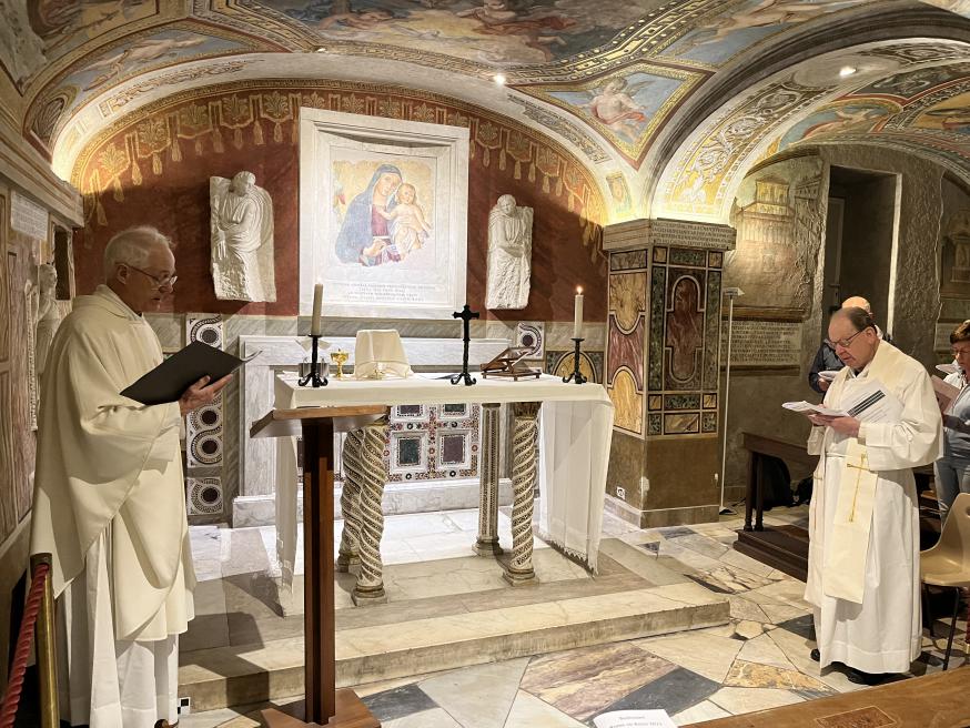 Viering in de kapel van OLVrouw van de geboorte 