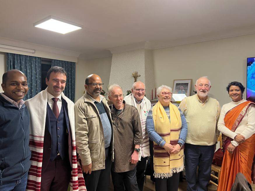 Bezoek uit India (handgeweven doeken) 