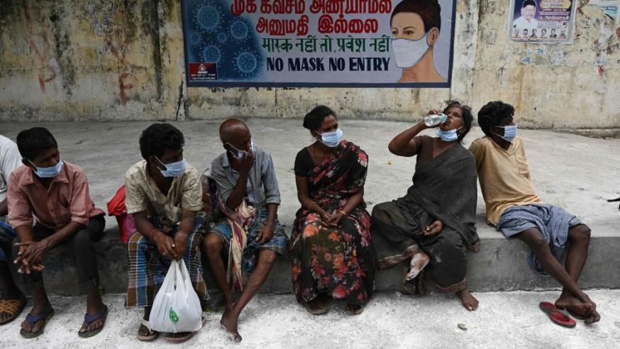 Door de pandemie zijn de honger en de armoede in India sterk toegenomen © Vatican Media