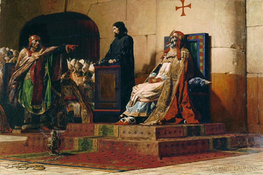 Jean Paul Laurens, Paus Formosus en Stefanus VI, 1870. © WikiCommons