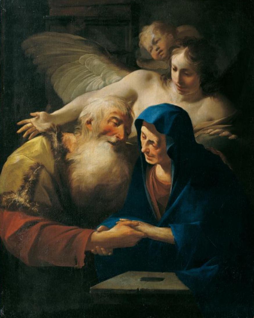 Joachim en Anna, geschilderd door Paul Troger, olie op doek, 1730 © sammlung.belvedere.at