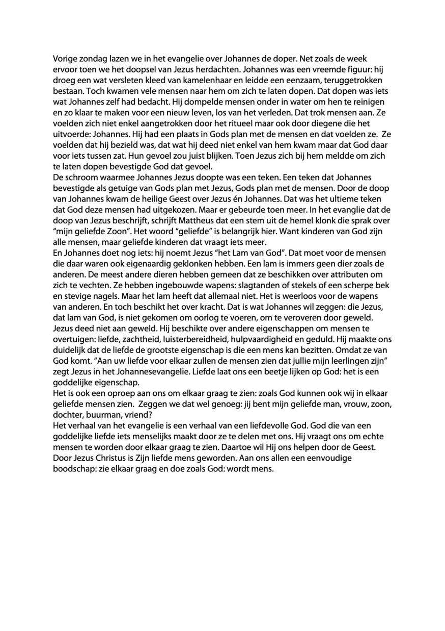 Johannes en de liefde © PEM