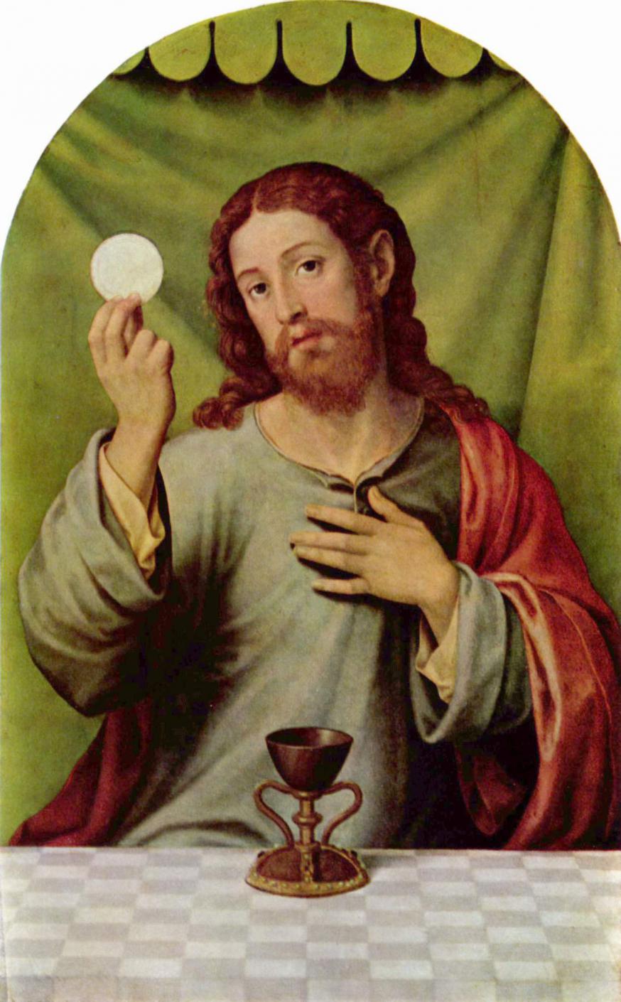 Christus en de Eucharistie (Juan de Juanes, 16de eeuw)