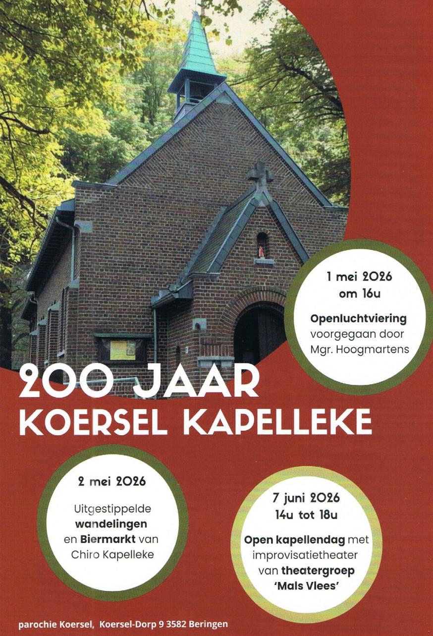 Koersel kapel bestaat 200 jaar 