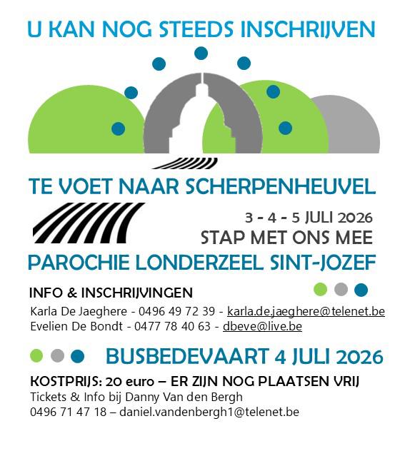 Te voet naar Scherpenheuvel - 03-05/07/2026 