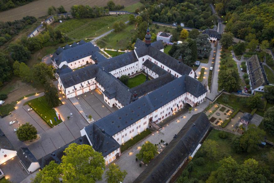 Een luchtbeeld van Kloster Eberbach. © Sven Moschitz / Pressebilder Kloster Eberbach