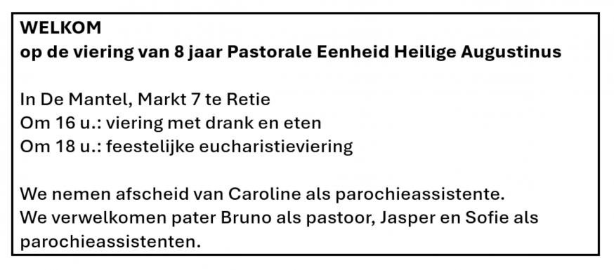 Afscheid en een nieuw begin. 