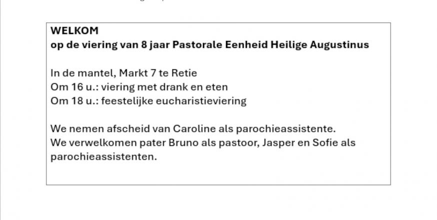 Afscheid en een nieuw begin. 