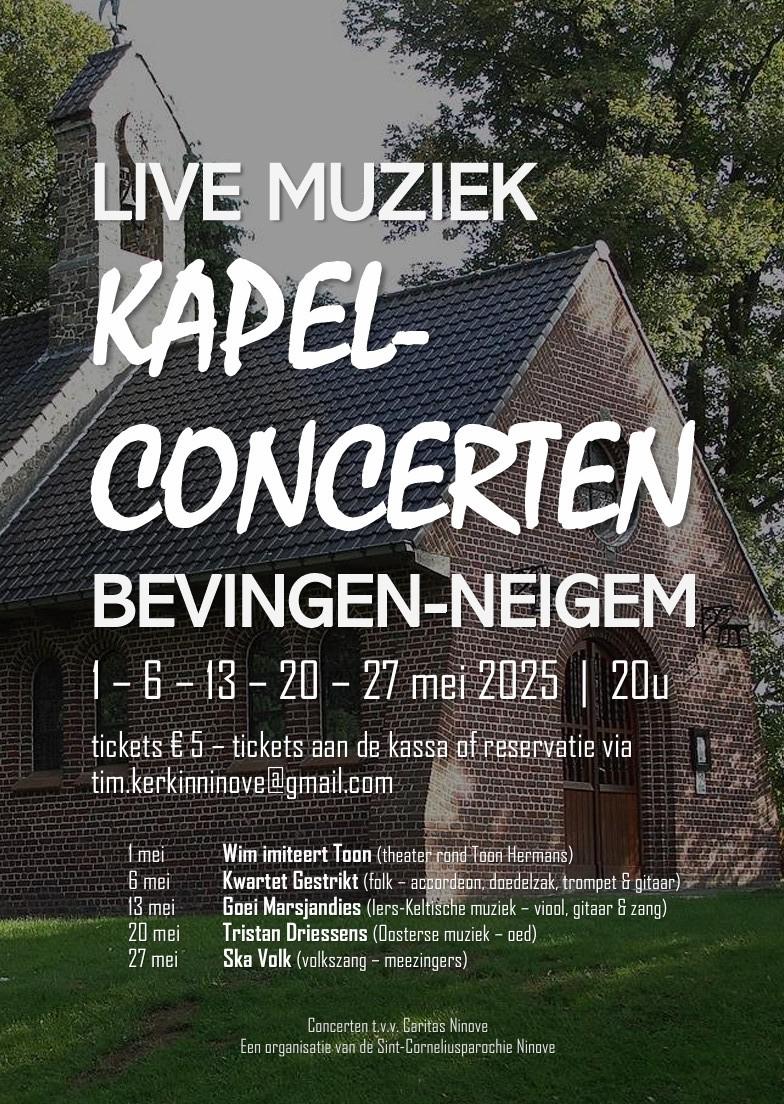 Kapelconcerten 2025 - Sint-Corneliusparochie Ninove © Tim Van Nieuwenhove