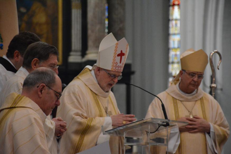 Kardinaal Andres Arborelius tijdens zijn homilie in de Antwerpse kathedraal © Sant'Egidio
