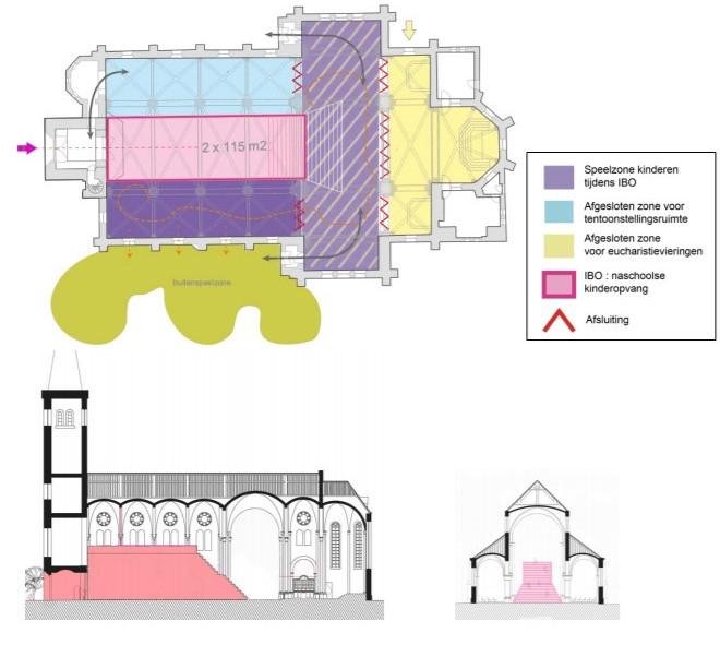 Ontwerp kerk Boekhoute, bron: Veneco en Gemeente Assenede © Veneco en Gemeente Assenede