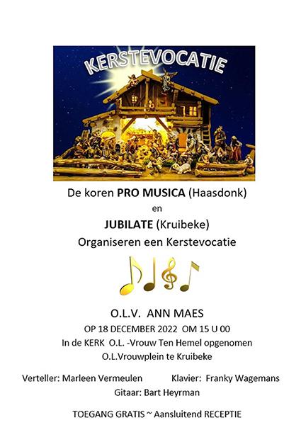Kerstevocatie Kruibeke © Pro Musica en Jubilate
