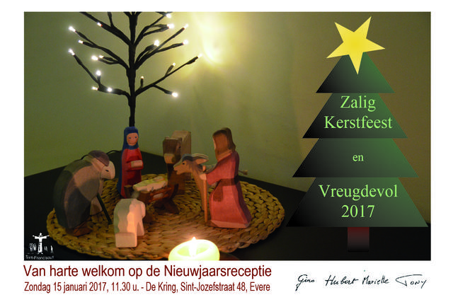 Uitnodiging Nieuwjaarsreceptie © Mariette Dhondt