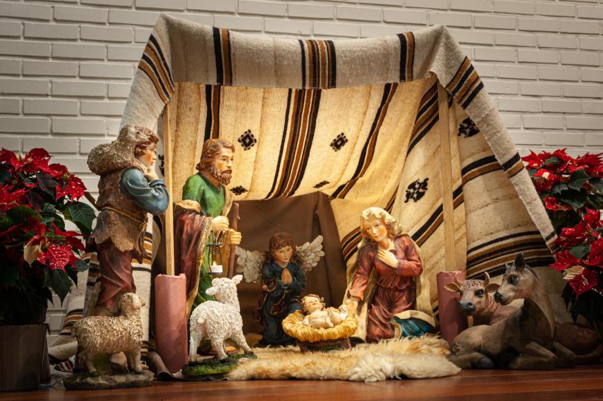 kerststal in Onze-Lieve-Vrouw van Vreugde © Manuel Morre