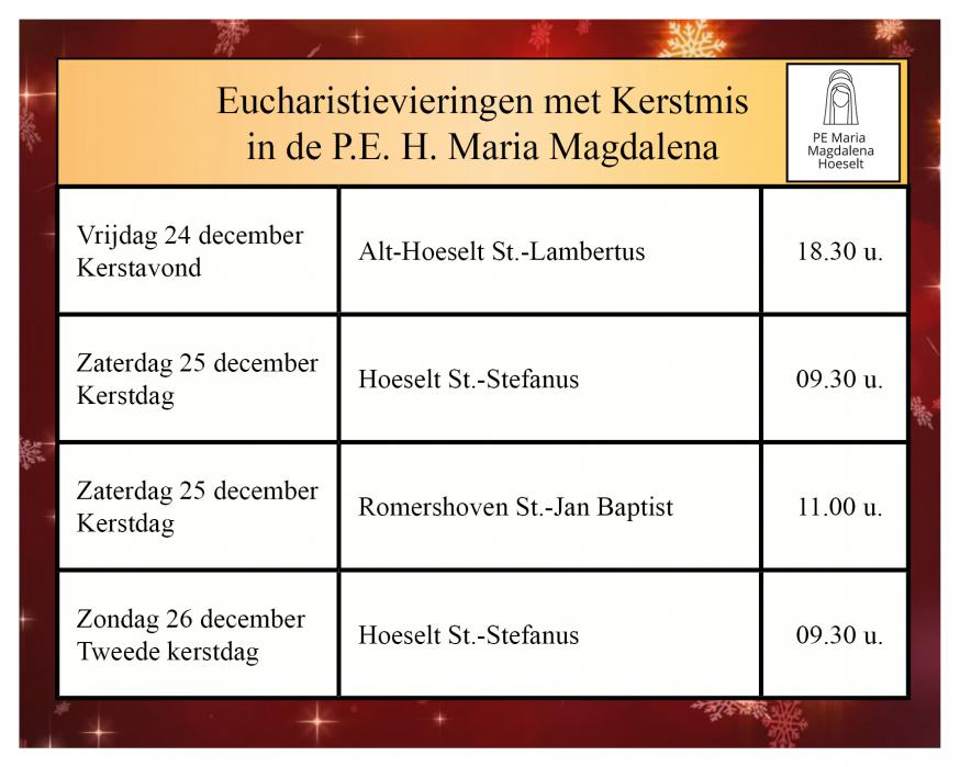Kerstvieringen 