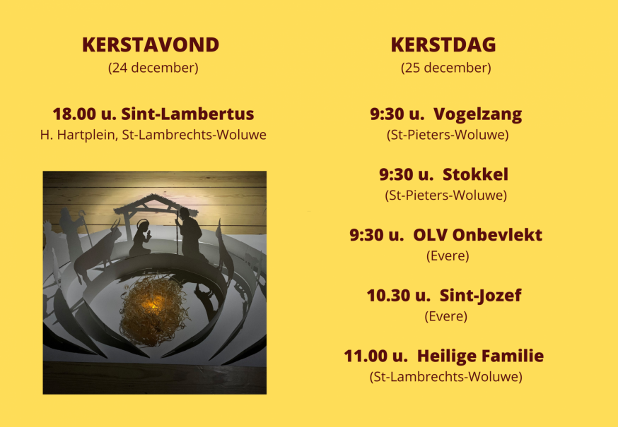 Kerstvieringen 2022 