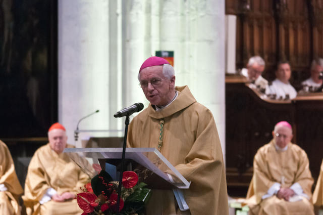 Aartsbisschop De Kesel tijdens zijn homilie (c) Philippe Keulemans