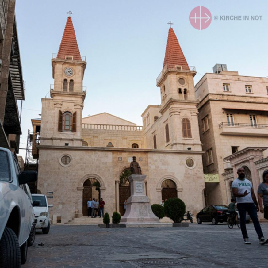 Dankzij hulp van KIN werd de maronitische St. Eliaskathedraal in Aleppo (Syrië) heropend © Kerk in Nood Dankzij hulp van KIN werd de maronitische St. Eliaskathedraal in Aleppo (Syrië) heropend © Kerk in Nood