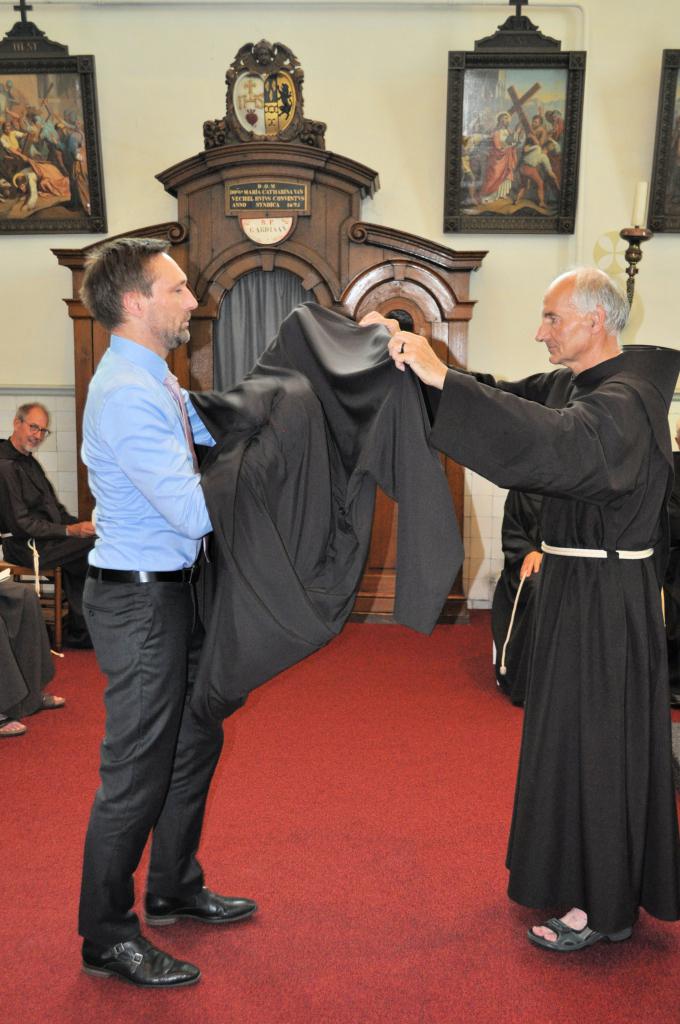 Gentenaar Koen Van Durme werd op 9 augustus 2020 ingekleed als franciscaan. © Jan Bouwens ofm