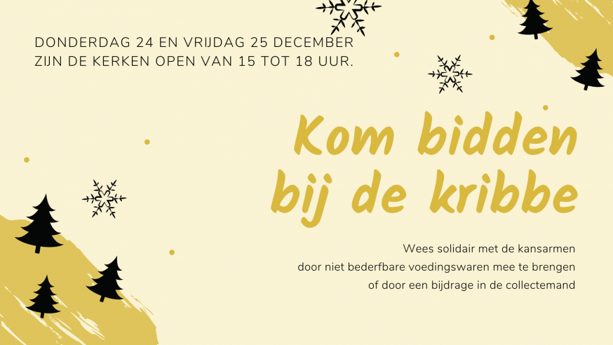 Kom bidden bij de kribbe © Mariette Dhondt