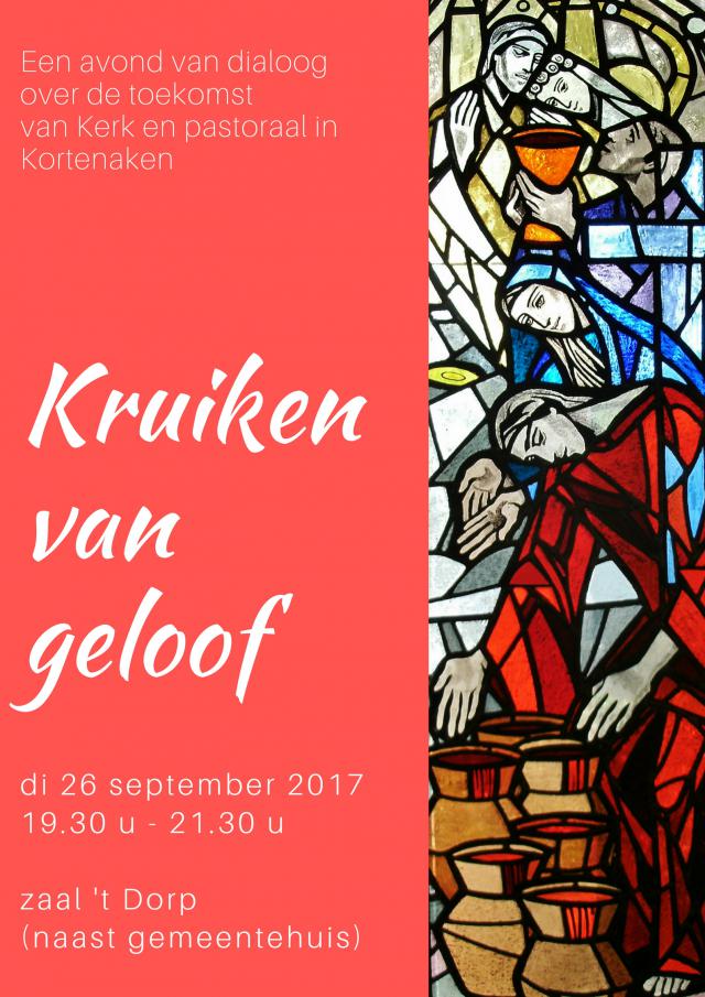 De affiche van onze startavond 