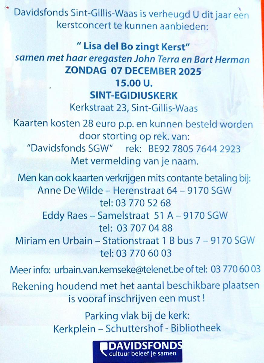 Lisa Zingt Kerst © Davidsfonds