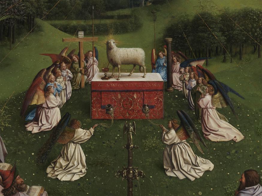 Gerestaureerde Lam © Sint-Baafskathedraal - www.artinflanders.be - KIK/IRPA Gerestaureerde Lam © Sint-Baafskathedraal - www.artinflanders.be - KIK/IRPA