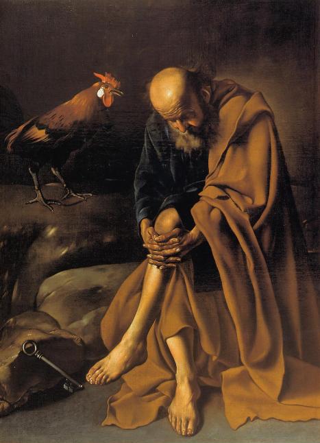 Maino, 'De tranen van de heilige Petrus' © Wikipedia