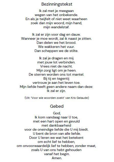 Liefde: tekst januari 