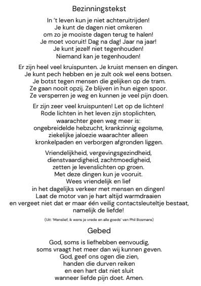 Liefde: bezinningstekst 