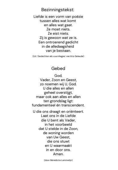 Liefde gebed augustus 