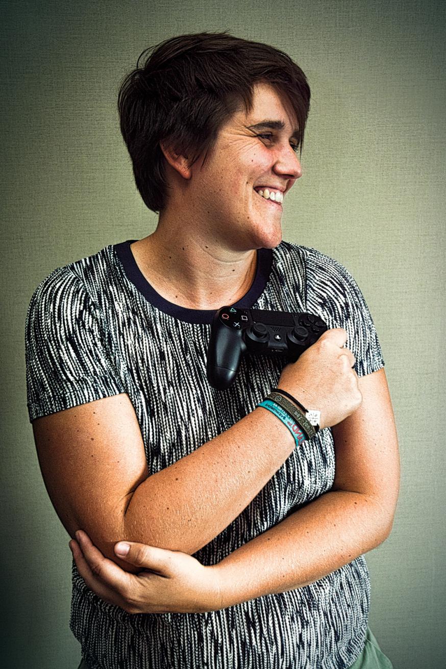 Liesbeth Last, gamer en godsdienstlerares. © Liesbeth Last Liesbeth Last, gamer en godsdienstlerares. © Liesbeth Last