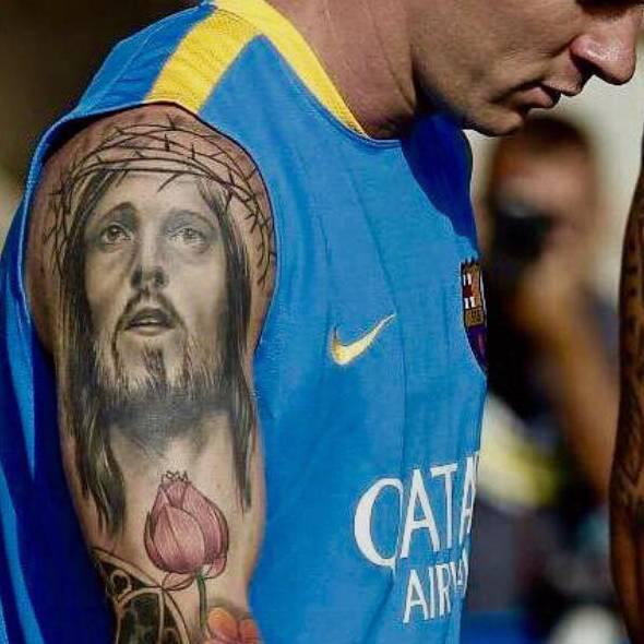 Lionel Messi, een getuigenis in de vorm van een tattoo. © Twitter Lionel Messi, een getuigenis in de vorm van een tattoo. © Twitter