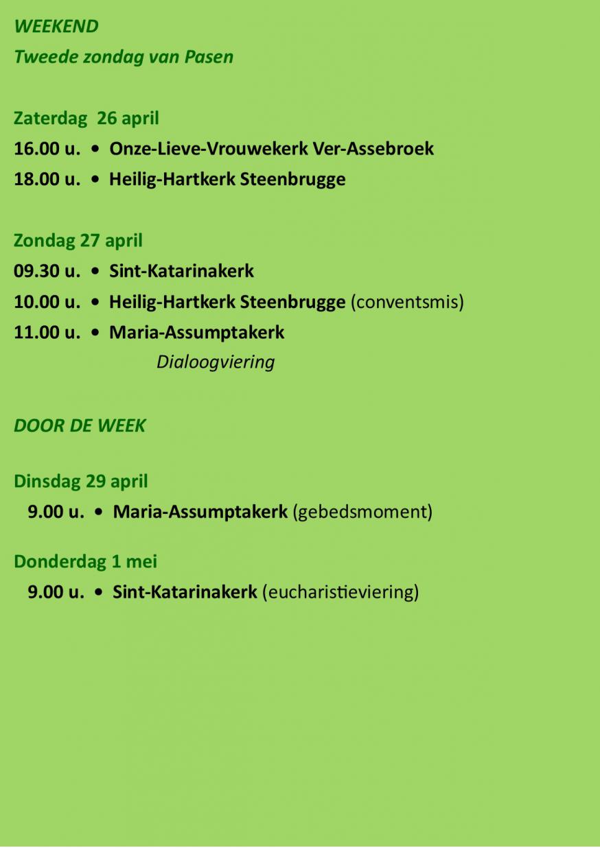 liturgische vieringen 
